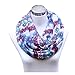 Lucky Leaf Lightweight Silky Cozy Fashion Gauze Loop Infinity Scarf for Women