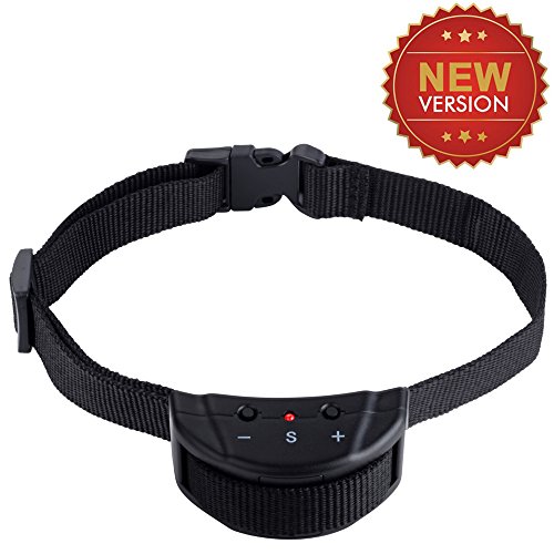 VastarÂ® Advanced No Bark Dog Collar Training Electric Anti Bark Shock Control with 7 Levels Button Adjustable Sensitivity Control, Stimulation of No Harm Warning Beep and Vibration, for 15-120 Pounds Dogs - 18 Months Warranty