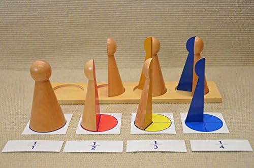Montessori Fraction Skittles with Tray, Pic and Symbol Cards