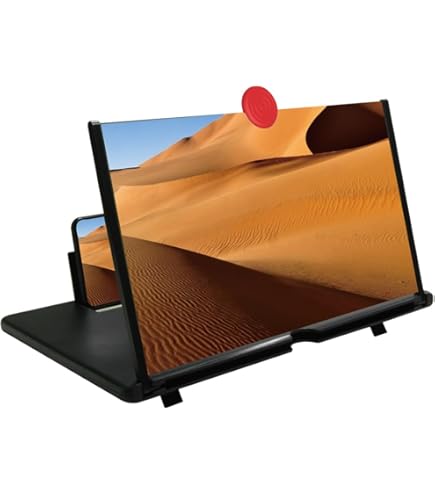 16" Screen Magnifier – 3D HD Cell Phone Magnifing Screen Enlarger Projector For Movies Videos And Gaming – Foldable Phone Stand Holder With Screen Amplifier Compatible With All Smartphones - View #7