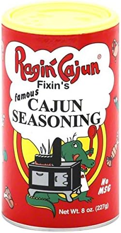 Ragin Cajun Fixin's All Purpose Cajun Seasoning 8 OZ (Pack of 9) + (6 Pack of M&M Milk Chocolate 1.69oz)