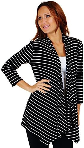 SR Women's Basic Various Style Sleeve Open Cardigan (Size: Small-5X)