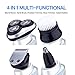 Hatteker 4 in 1 Electric Razor for Men Rotary Shavers Electric Shaver Waterproof Facial Brush Precision Trimmer Nose Trimmer CordlessUSB Rechargeable Birthday Gifts Anniversary Gifts Fathers Day Gift