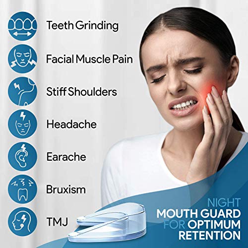 Professional Mouth Guard For Grinding Teeth, Thin Fit, Small Size, 4 Pieces Mouthguard, Moldable Night Guards For Teeth Grinding, Night Guard Eliminates Bruxism & Teeth Clenching, Antibacterial Dental - Thumbnail 5