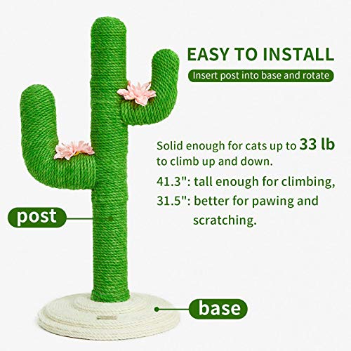 VETRESKA Cat Scratching Post Cat Scratchers for Indoor Cats Cactus Cat