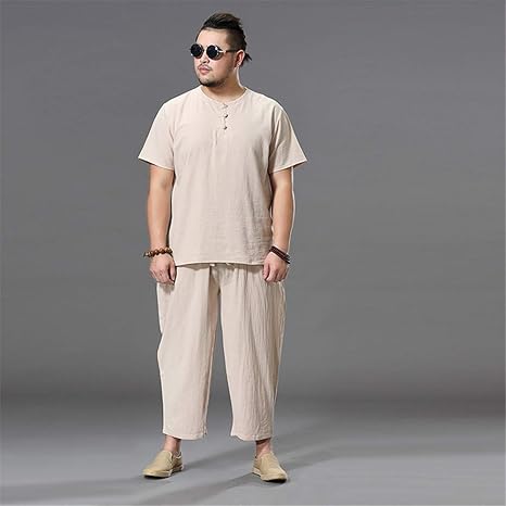 Amazon Co Jp メンズ唐スーツ 中国武術ユニフォームファッションカンフーコスチュームジャケットとパンツ 黄色 L ホーム キッチン