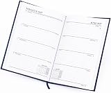 evelay 2027 Diary A5 Week to View Navy Hardback with Ribbon Bookmark view 6