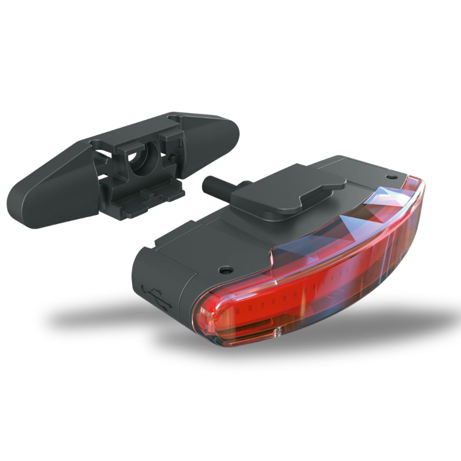 SKS GERMANY INFINITY UNIVERSAL REARLIGHT Rear light for luggage carrier INFINITY UNIVERSAL (universal mountable, rechargeable battery, LED technology, light duration up to 5 hours)