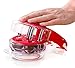 Cherry Pitter Kitchen Tool | Professional Cherry Stone Remover | Dishwasher Safe Utensil, Non-Skid Base & Removable Pit Container | Protect Your Clothes, Eliminate Mess & Counter Stains | 6 Cherries