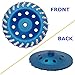 7” Concrete Turbo Diamond Grinding Cup Wheel for Angle Grinder 5/8