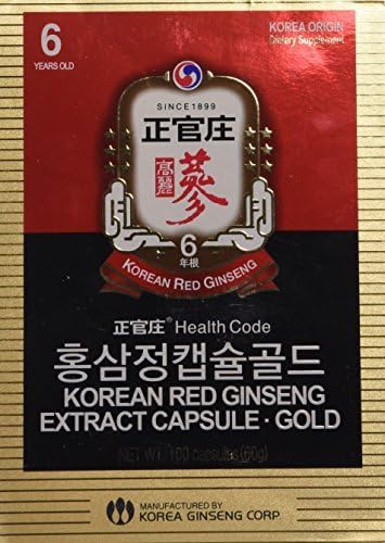 KGC Cheong Kwan Jang Korea Red Ginseng Extract Capsules (100 Capsules) by Cheong Kwan Jang