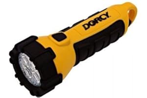 Dorcy 150 Lumen Floating Water Resistant LED Flashlight with Carabineer Clip, Yellow (41-2510)