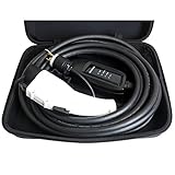 DUOSIDA 25 Ft Level 2 EV Electric Vehicle Portable Car Charger - 16-AMP 120-240V, NEMA 6-20P - Includes Storage Case (White)