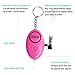 Personal Alarm, JDDZ 140 db Safe Siren Song Emergency Self Defense Protection Device Anti-Rape/Anti-Theft Security Mini LED Flashlight Women, Kids Elderly 2 Pack (Pink)