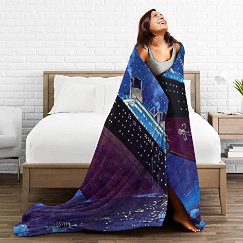 Zhung Ree Titanic Sinking 50x40 inch Throw Blanket Super Soft Fuzzy