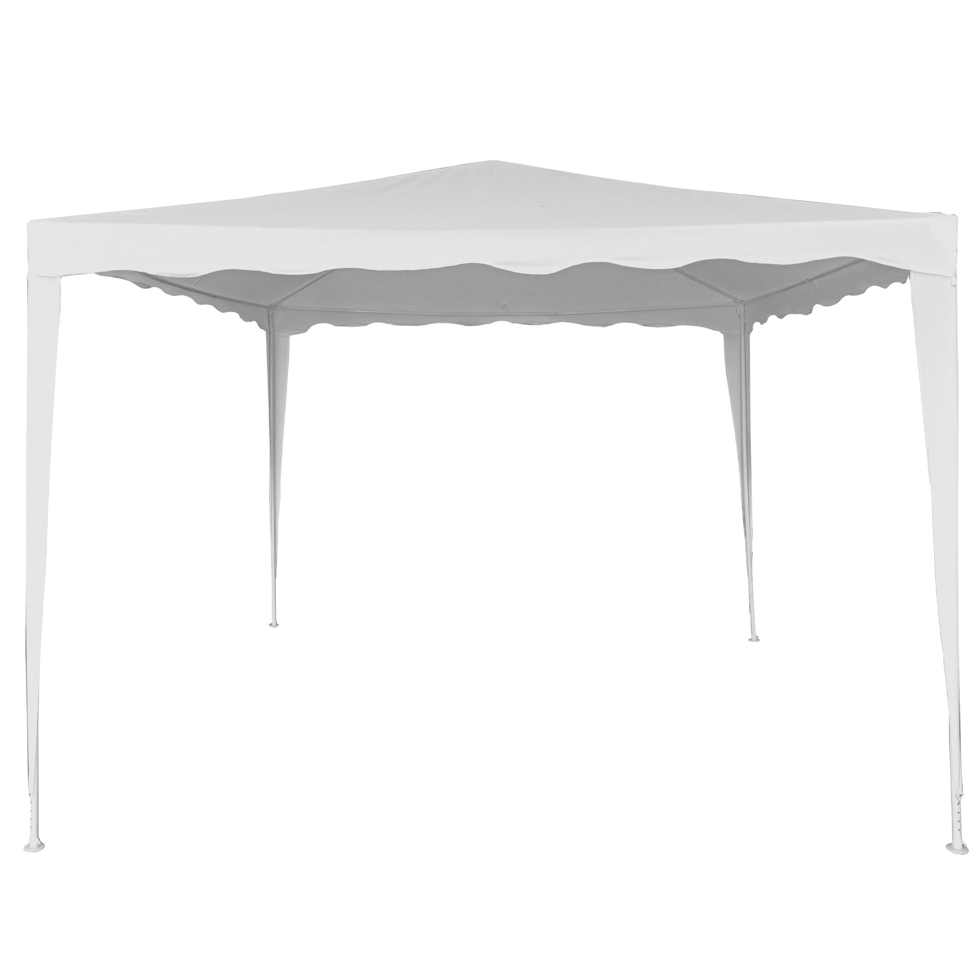 AKTIVE 62186 – Removable Gazebo 300 x 300 x 250 cm, White, Outdoor Awnings, Terrace, Beach or Camping, Garden Pergolas, Easy to Assemble Gazebo