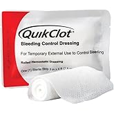 Lightning X Products QuikClot Clotting Gauze - Bleeding Hemmorhage Control Dressing 3" x 48" (4ft) - Public Access Hemostatic