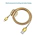 Lightning Cable, Poweradd iPhone Charger MFi Certified 8-Pin Charging Cable USB Charger Sync Cord (3.3FT), Compatible for iPhone X/8/8 Plus/7/7 Plus/6/6 Plus/5/5S/SE iPad and more(Gold)