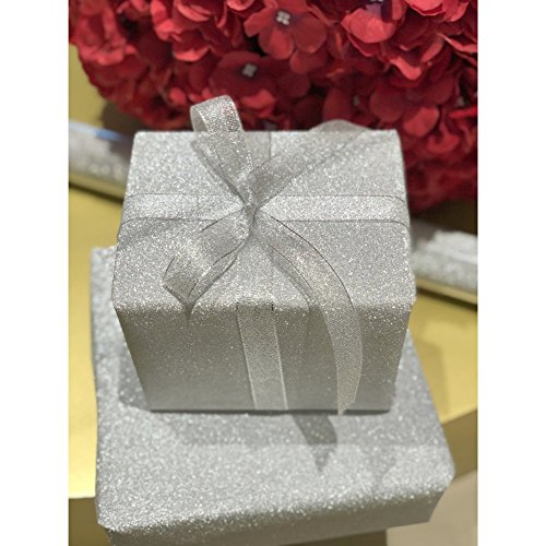 Silver Glitter Sparkle Gift Wrapping Paper For Wedding, Birtday, All Occasions - 27.5'' x 192''