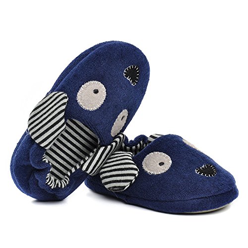 image for Estamico Toddler Boys Doggy Slippers Cartoon Puppy House Shoes US 9-10