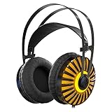 Gaming Headset with Unique Metal Diaphragm and Mic，Provides Excellent 7.1 Virtual Surround Stereo Sound for PC，Laptop，PlayStation 4，X-box one（Splitte Included）