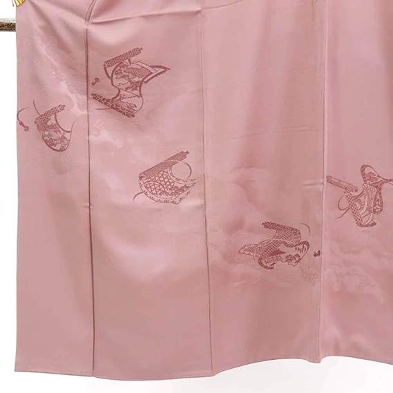 Amazon 7480円 リサイクル着物 訪問着 正絹ローズ地橘紋入袷付下訪問着着物 身丈150cm 裄64cm 前幅24cm 後幅28cm 袖丈48cm 裄mサイズ ランクb 着物 通販