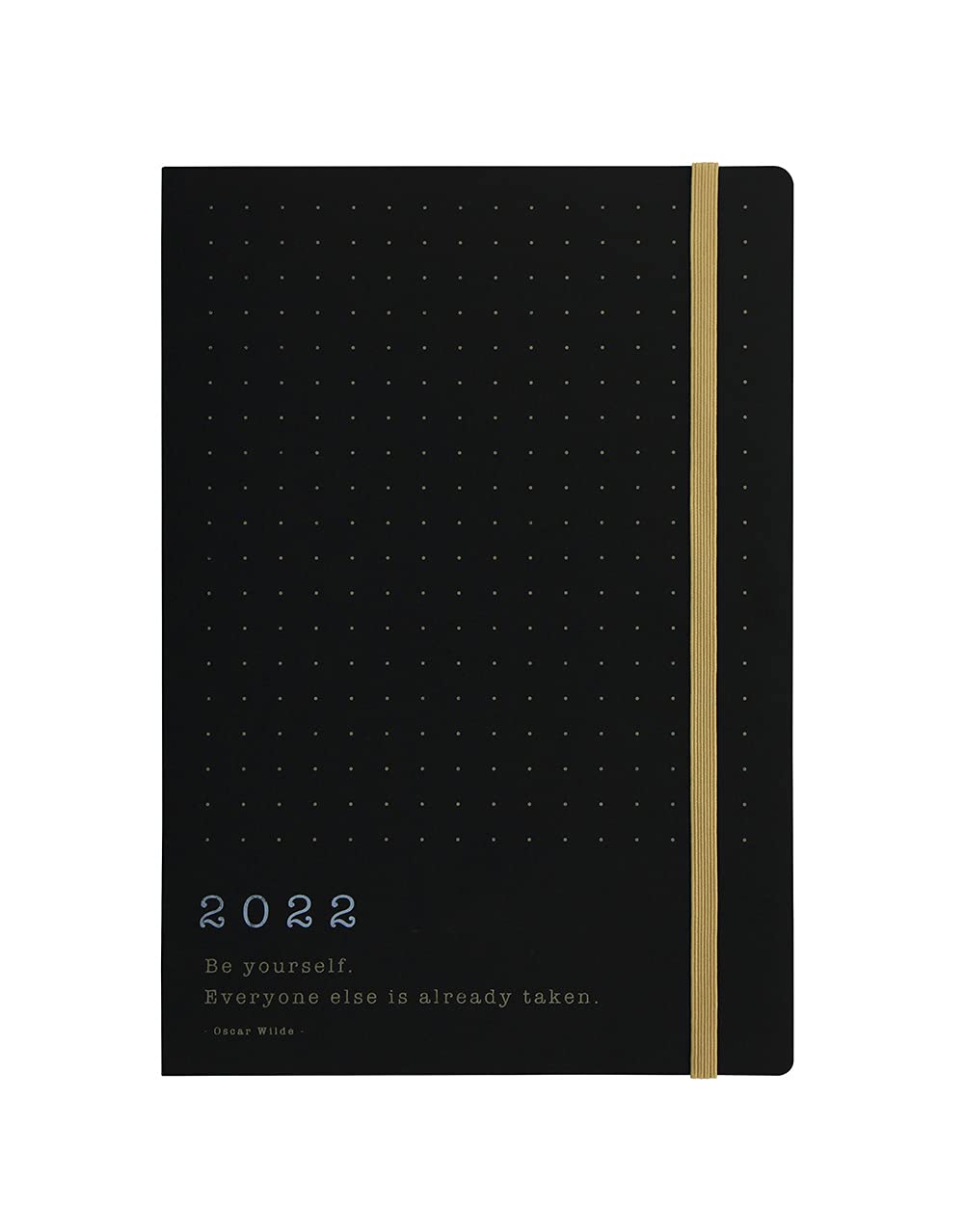 Letts of London Eco Writers A5 Week to View 2022 Black Kraft Diary,22-082148