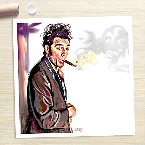 COSMO KRAMER Seinfeld - Painting Giclee CANVAS PRINT by Stas Studio (Large 22" x 22" / ROLLED in a tube)