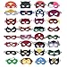 36 Pieces Superhero Masks,Superhero Party Supplies,Party Favor Half Masks for Children, Girls and Boys Mask