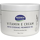 Redwin #MC VITAMIN E CREAM 300G -Nourish and soften your skin Moisturiser with Vitamin E and Evening Primrose Oil.