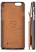 Vaultskin Eton Armour Case Wallet for iPhone 6 & 6S, Slim, Minimalist Genuiner Leather Case - Holds up to 8 Cards/Top Grain Leather (Cognac)