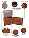 RUSTIC TOWN Wallet for Men-Genuine Leather RFID Blocking Bifold Wallet With Coin Pocket (Brown #2)