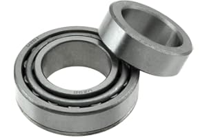 WJB WTA49 - Rear Bearing Tapered Roller Bearing with Lock Collar - Cross Reference: National A-49/ Timken Set31/ SKF BR103, 1 Pack