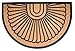 BirdRock Home 24 x 36 Half Round Natural Coir and Rubber Doormat | Natural Fibers | Outdoor Doormat | Keeps Your Floors Clean | Decorative Design | Brush Coir