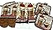 Coffee Theme Kitchen Linen Set (2040) (Includes: two oven mitts, two dish towels, and two pot holders)