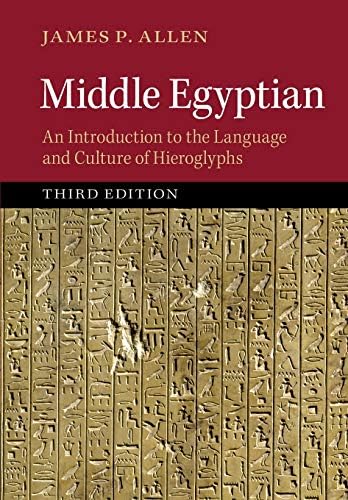 Amazon.com: Middle Egyptian Grammar (SSEA Publication