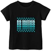 Big Brother T Shirt Gift for Toddler Boys Promoted to Big Brother Announcement T-Shirt Best Big Bro Tees Short Sleeve 2T-8Y