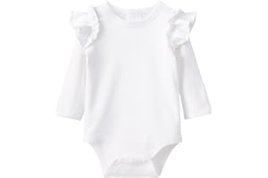 pureborn Baby Girls Boys Bodysuit Super Soft Cotton Romper 0-24 Months