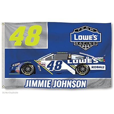 Jimmie Johnson #48 2017 CAR Version 3x5 Flag Outdoor House Banner Nascar Racing