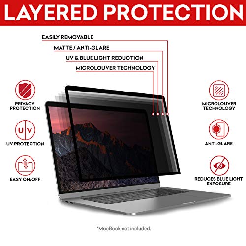 SightPro Easy On/Off Privacy Screen for MacBook Pro 13 Inch (2016, 2017, 2018, 2019) Laptop