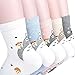 Womens Cute Japan Animation Cartoon Socks, Crazy and Funny Cotton Sock for women Made in Korea Free Size Set