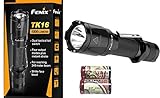 Bundle: Fenix TK16 LED Flashlight 1000 Lumen TK15 upgrade Dual Tactical Tail Switch with two CR123A Batteries