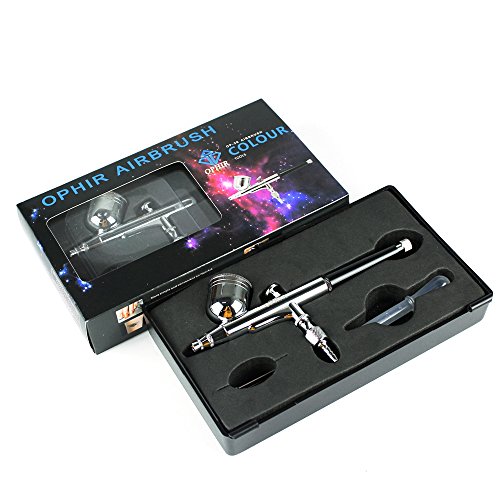 OPHIR Premium Dual Action Airbrush Kit Craft Nail Art Hobby 0.3mm Nozzle AC004