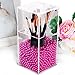 Putwo Clear Acrylic Makeup Organizer with Glossy Rosy Pearl - Small