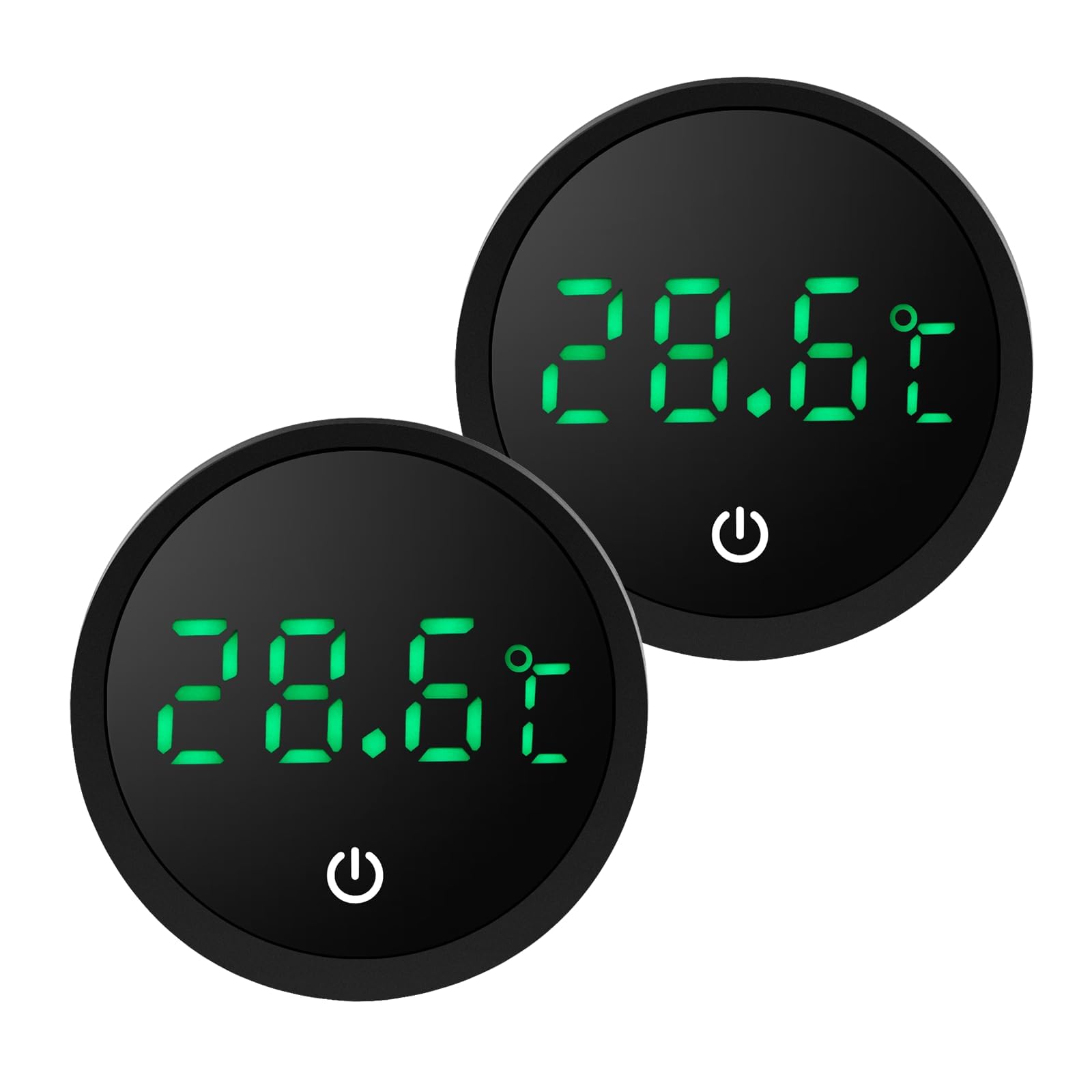 EEEKit Fish Tank Thermometer, Digital Aquarium Thermometer, Touch Stick-on LED Display Temperature Gauge for Monitoring Fish Turtle Reptile Glass Water Tank Temperature