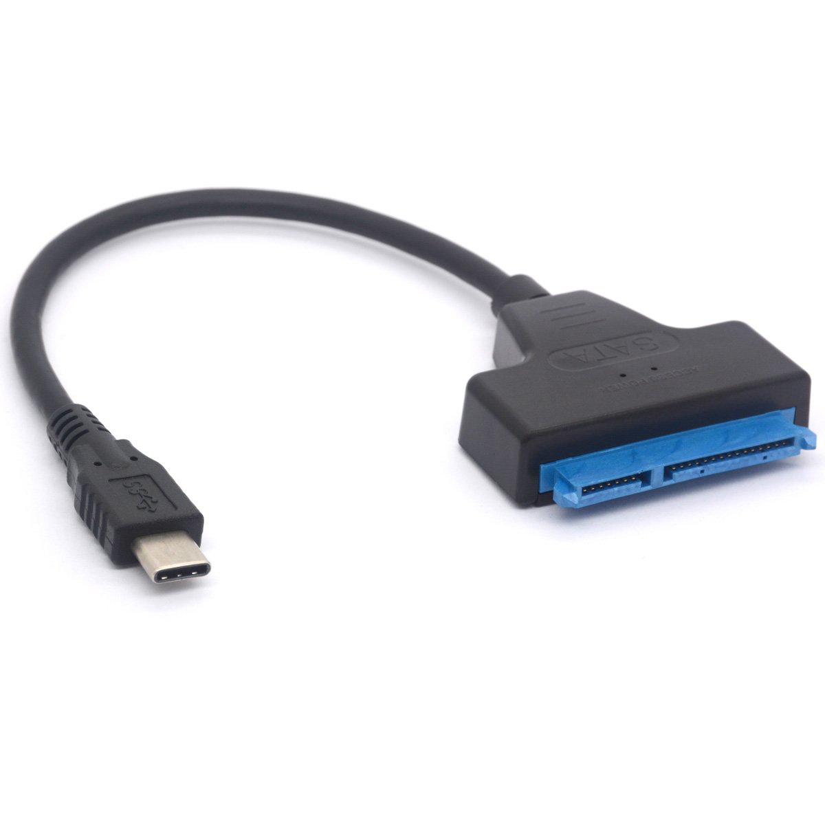 USB C To SATA Adapter – Type C to SATA III Hard Drive Cable for 2.5” SATA 3 HDD SSD 7+15 Pin Thunderbolt 3 Converter