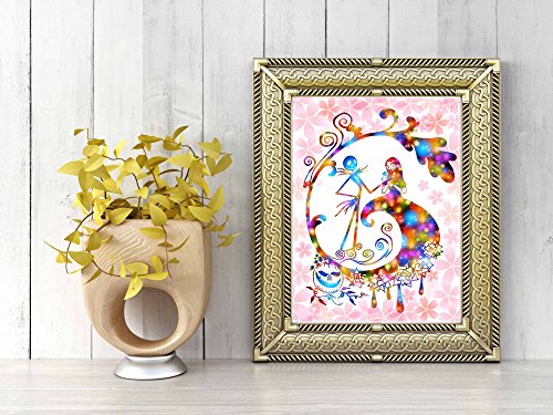 Uhomate-Nightmare-Before-Christmas-Jack-and-Sally-Home-Canvas-Prints-Wall-Art-Inspirational-Quotes-Wall-Decor-Living-Room-Bedroom-Bathroom-Artwork-C034-8X10