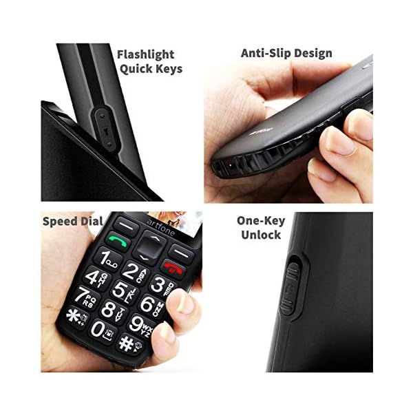 artfone-C1-Plus-Unlocked-Senior-Mobile-Phone-Big-Button-GSM-Mobile-Phone-for-Elderly-with-Dual-SIM-and-Charging-DockBlack artfone C1 Plus Unlocked Senior Mobile Phone, Big Button GSM Mobile Phone for Elderly with Dual SIM and Charging Dock…