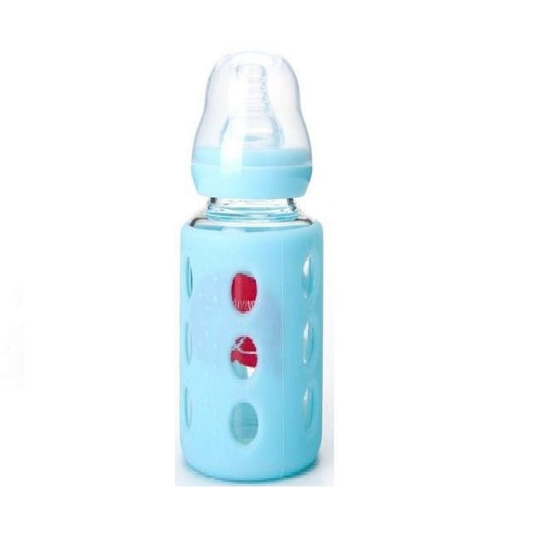 glass feeding bottle with cover