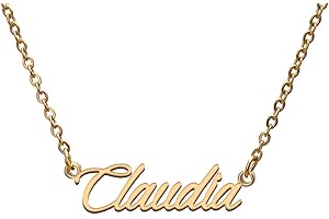 GR859C Name Tag Necklaces for Her His Friends Familys Relationship Memory Jewelry Gift